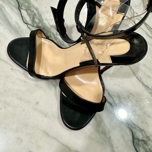 Christian Louboutin Black Heels Jonathan Clear Strap